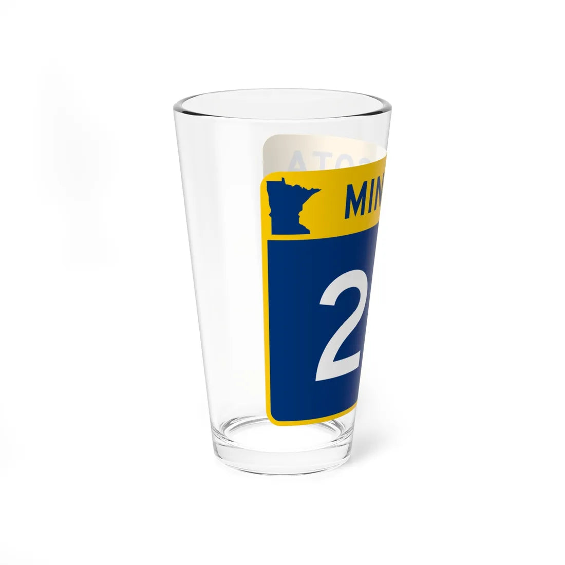 MN-217 wide (Minnesota) (Road Sign) Pint Glass 16oz - Go Mug Yourself