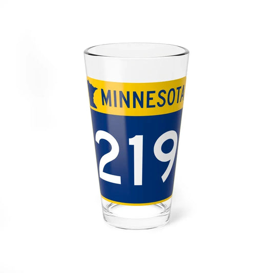 MN-219 (Minnesota) (Road Sign) Pint Glass 16oz 16oz - Go Mug Yourself