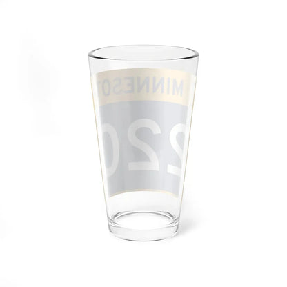 MN-220 wide (Minnesota) (Road Sign) Pint Glass 16oz - Go Mug Yourself