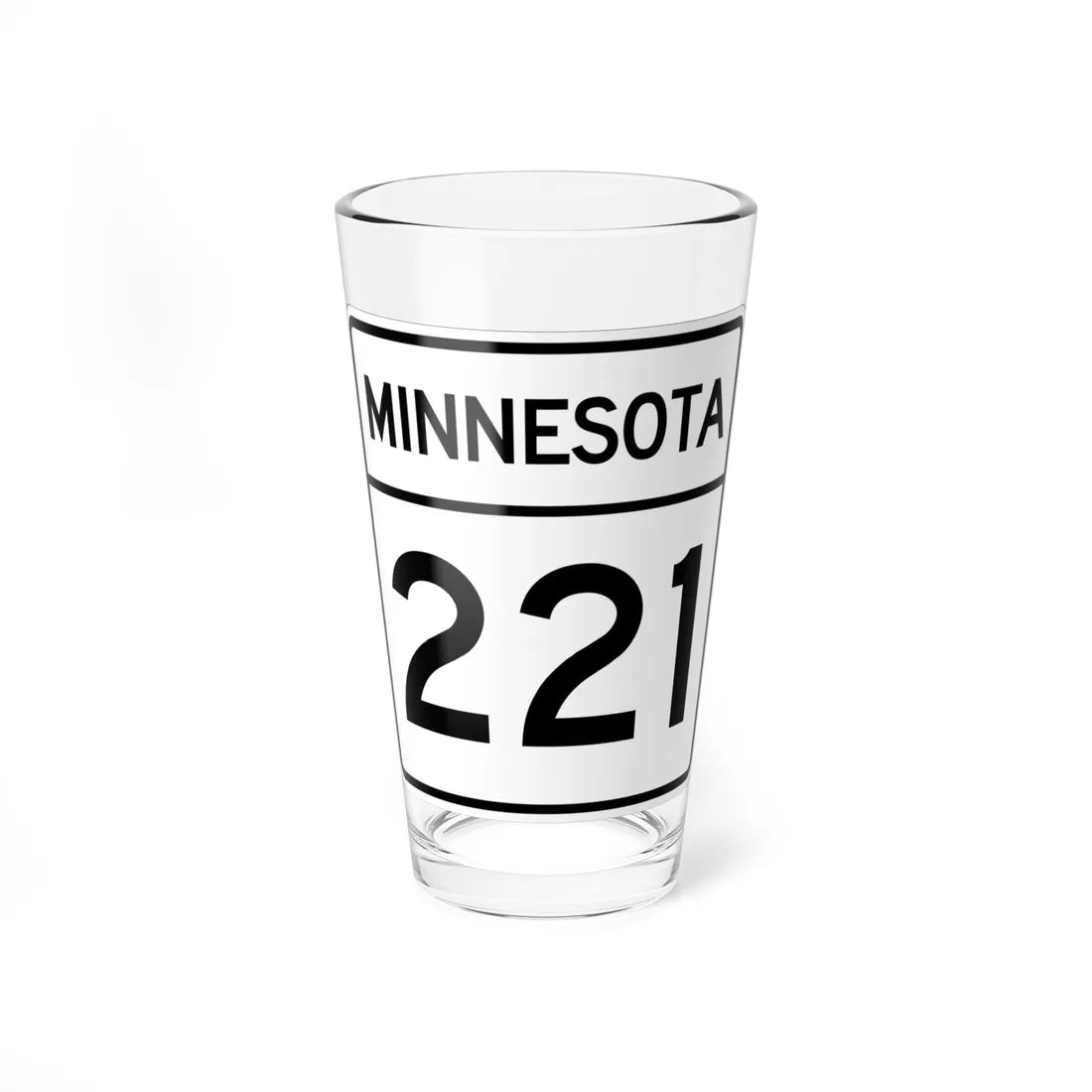 MN-221 1948 (Minnesota) (Road Sign) Pint Glss 16oz 16oz - Go Mug Yourself