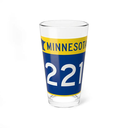 MN-221 (Minnesota) (Road Sign) Pint Glass 16oz 16oz - Go Mug Yourself