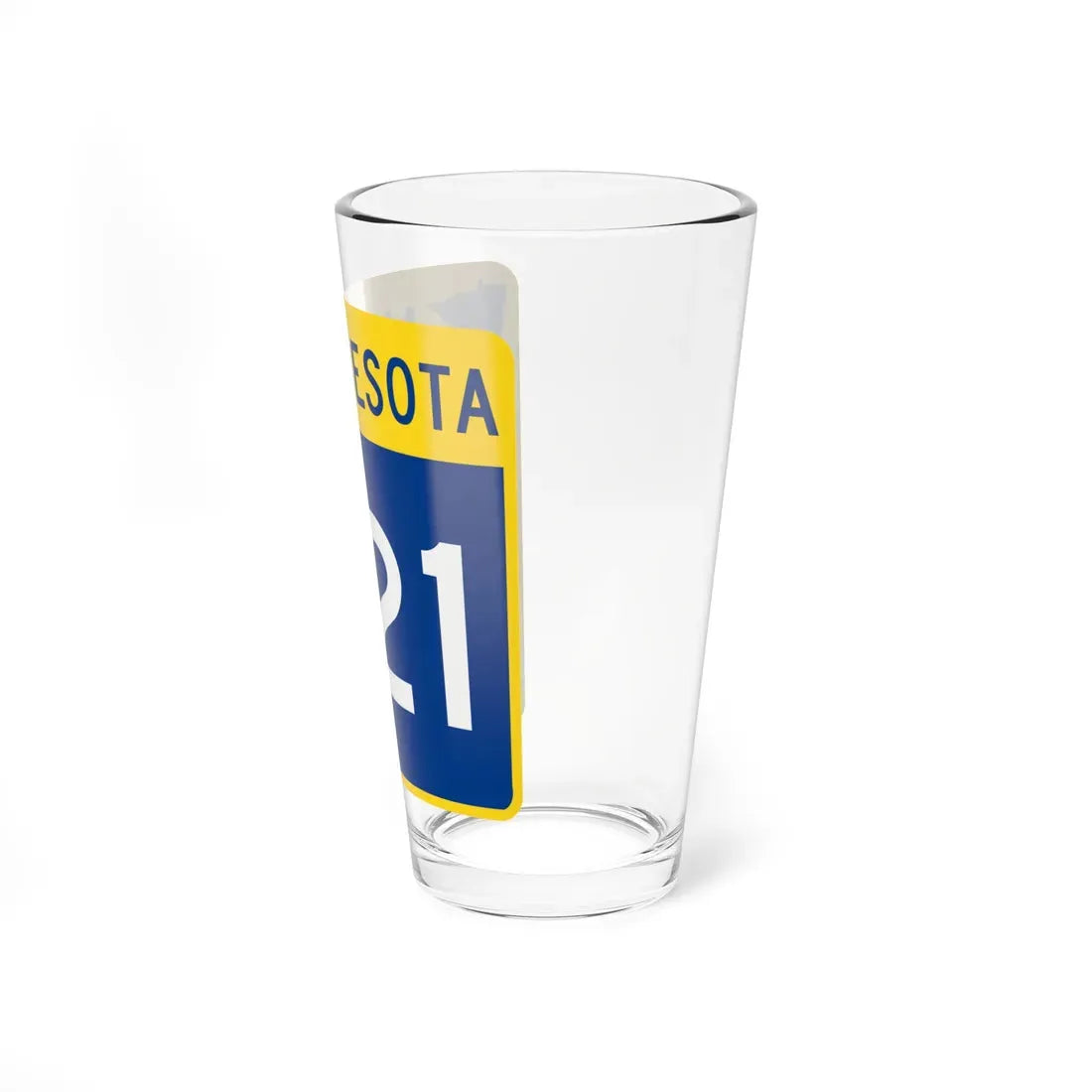 MN-221 (Minnesota) (Road Sign) Pint Glass 16oz - Go Mug Yourself