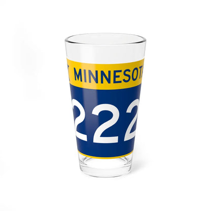 MN-222 wide (Minnesota) (Road Sign) Pint Glss 16oz 16oz - Go Mug Yourself