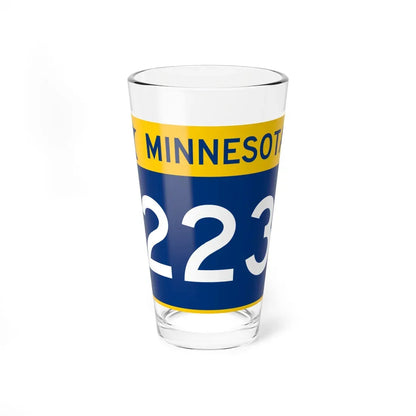 MN-223 wide (Minnesota) (Road Sign) Pint Glass 16oz 16oz - Go Mug Yourself