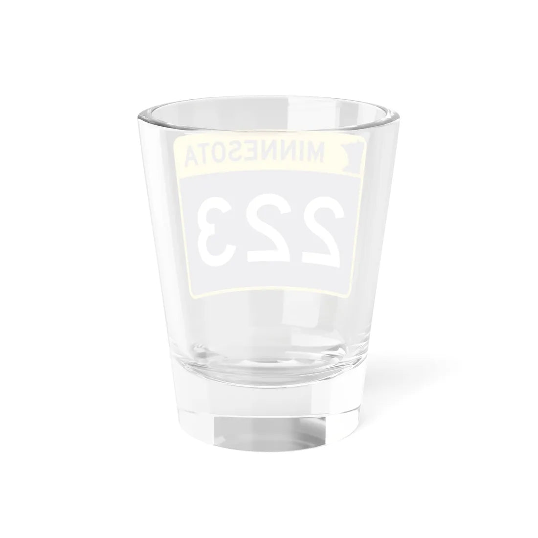 MN-223 wide (Minnesota) (Road Sign) Shot Glass 1.5oz - Go Mug Yourself