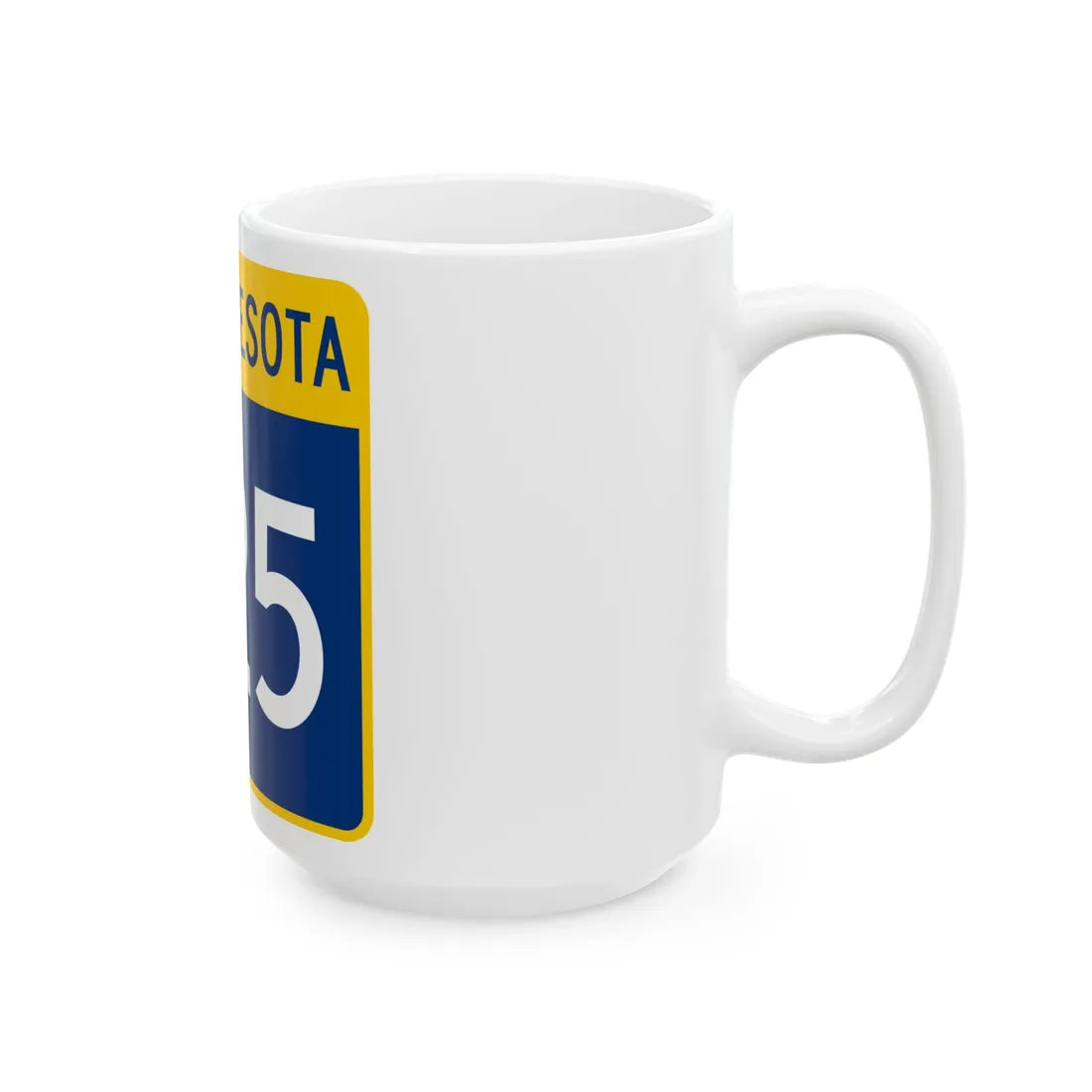 MN-225 (Minnesota) (Road Sign) White Coffee Mug - Go Mug Yourself
