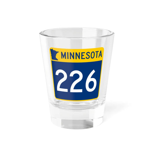 MN-226 (Minnesota) (Road Sign) Shot Glass 1.5oz 1.5oz - Go Mug Yourself