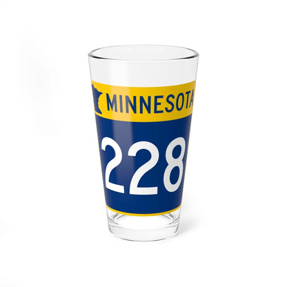 MN-228 (Minnesota) (Road Sign) Pint Glss 16oz 16oz - Go Mug Yourself