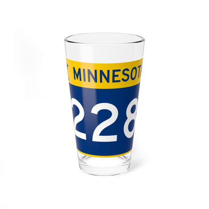 MN-228 wide (Minnesota) (Road Sign) Pint Glss 16oz 16oz - Go Mug Yourself