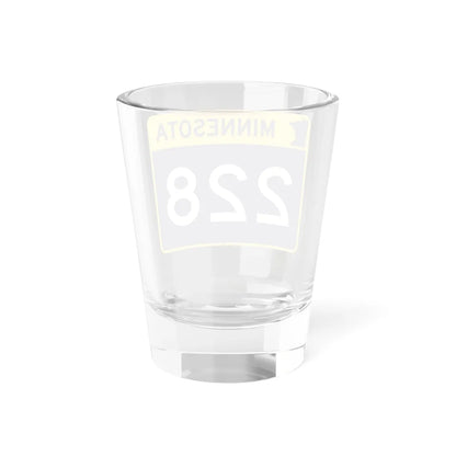 MN-228 wide (Minnesota) (Road Sign) Shot Glass 1.5oz - Go Mug Yourself