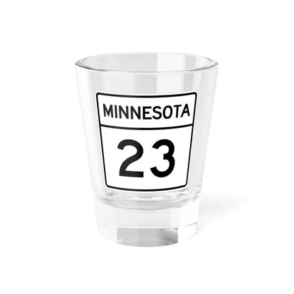 MN-23 1948 (Minnesota) (Road Sign) Shot Glass 1.5oz 1.5oz - Go Mug Yourself