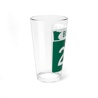 MN-23 Business (Minnesota) (Road Sign) Pint Glass 16oz - Go Mug Yourself