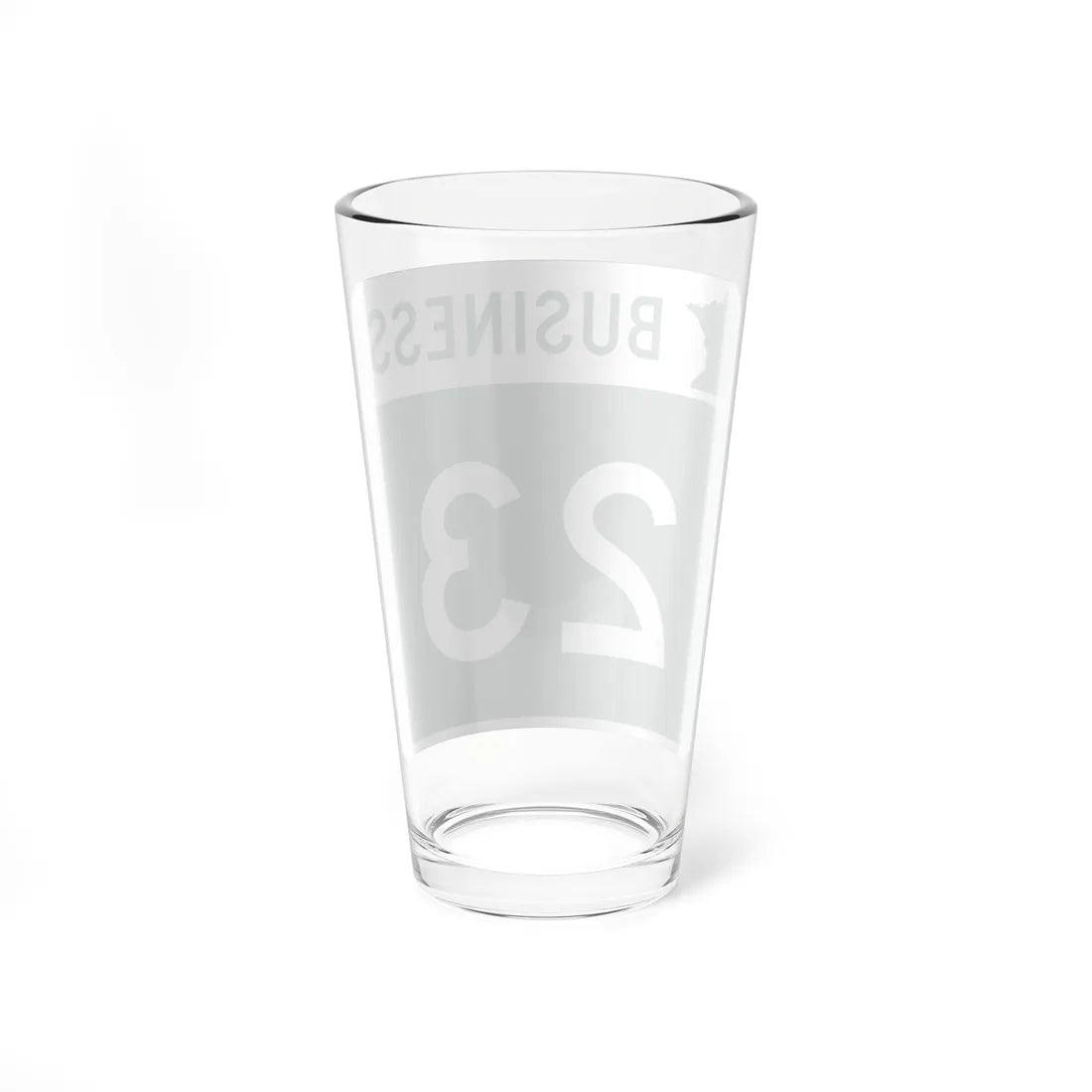 MN-23 Business (Minnesota) (Road Sign) Pint Glass 16oz - Go Mug Yourself