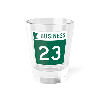 MN-23 Business (Minnesota) (Road Sign) Shot Glass 1.5oz 1.5oz - Go Mug Yourself