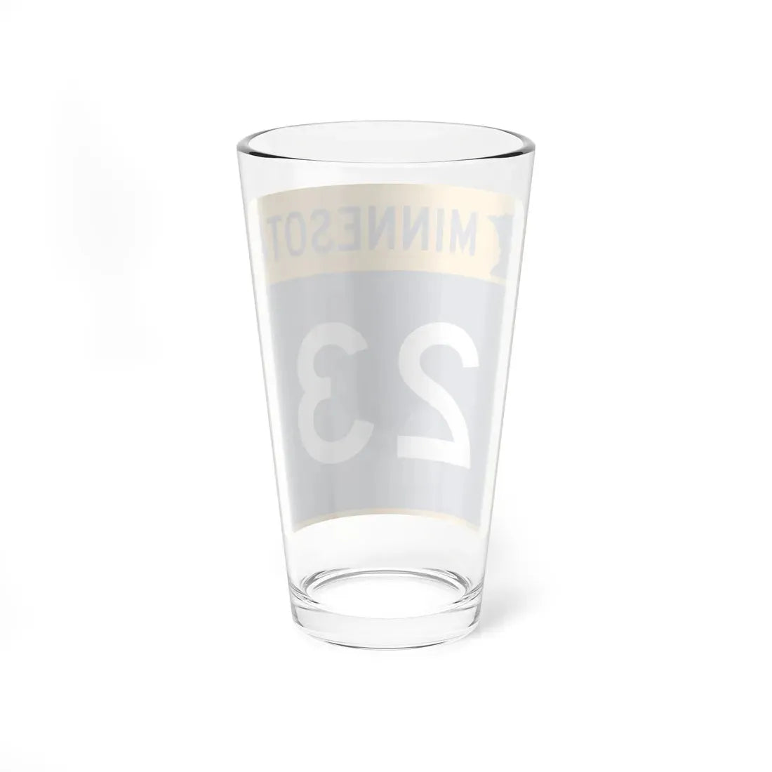 MN-23 (Minnesota) (Road Sign) Pint Glass 16oz - Go Mug Yourself