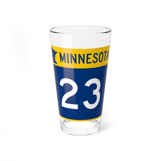 MN-23 (Minnesota) (Road Sign) Pint Glss 16oz 16oz - Go Mug Yourself