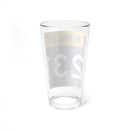 MN-231 (Minnesota) (Road Sign) Pint Glass 16oz - Go Mug Yourself