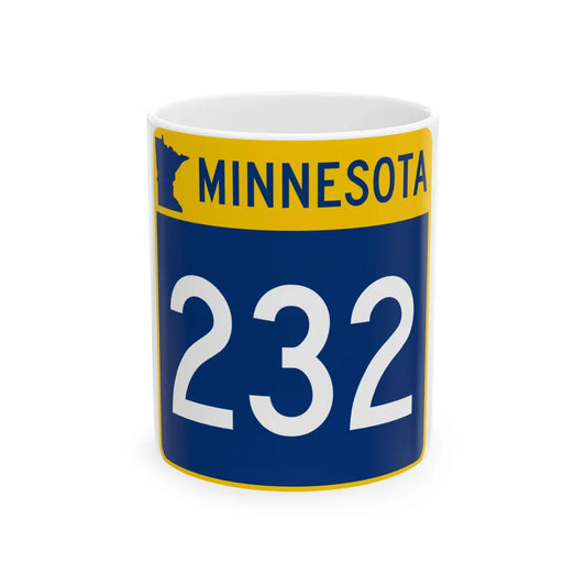 MN-232 (Minnesota) (Road Sign) White Coffee Mug 11oz - Go Mug Yourself