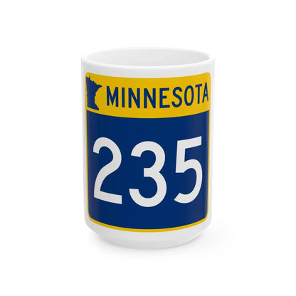 MN-235 (Minnesota) (Road Sign) White Coffee Mug 15oz - Go Mug Yourself