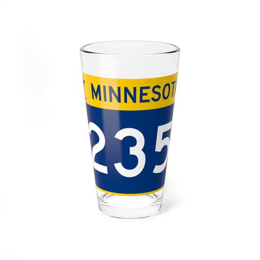 MN-235 wide (Minnesota) (Road Sign) Pint Glass 16oz 16oz - Go Mug Yourself