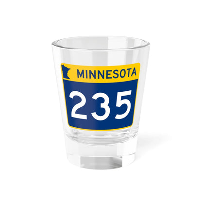 MN-235 wide (Minnesota) (Road Sign) Shot Glass 1.5oz 1.5oz - Go Mug Yourself