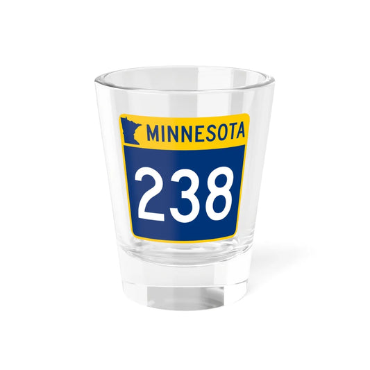 MN-238 (Minnesota) (Road Sign) Shot Glass 1.5oz 1.5oz - Go Mug Yourself