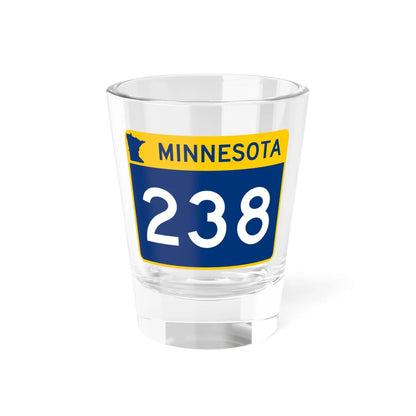 MN-238 wide (Minnesota) (Road Sign) Shot Glass 1.5oz 1.5oz - Go Mug Yourself