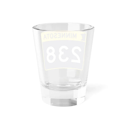 MN-238 wide (Minnesota) (Road Sign) Shot Glass 1.5oz - Go Mug Yourself