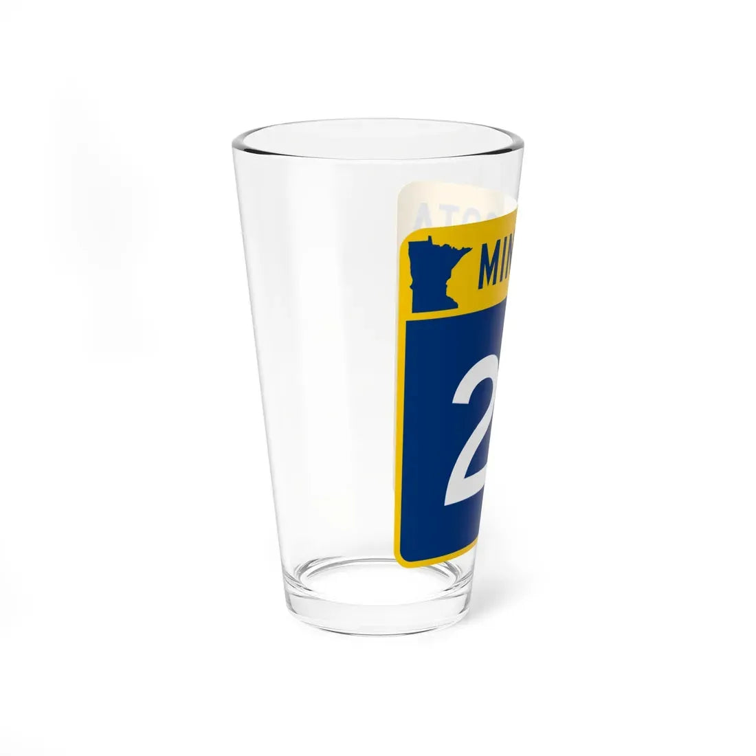 MN-24 (Minnesota) (Road Sign) Pint Glass 16oz - Go Mug Yourself