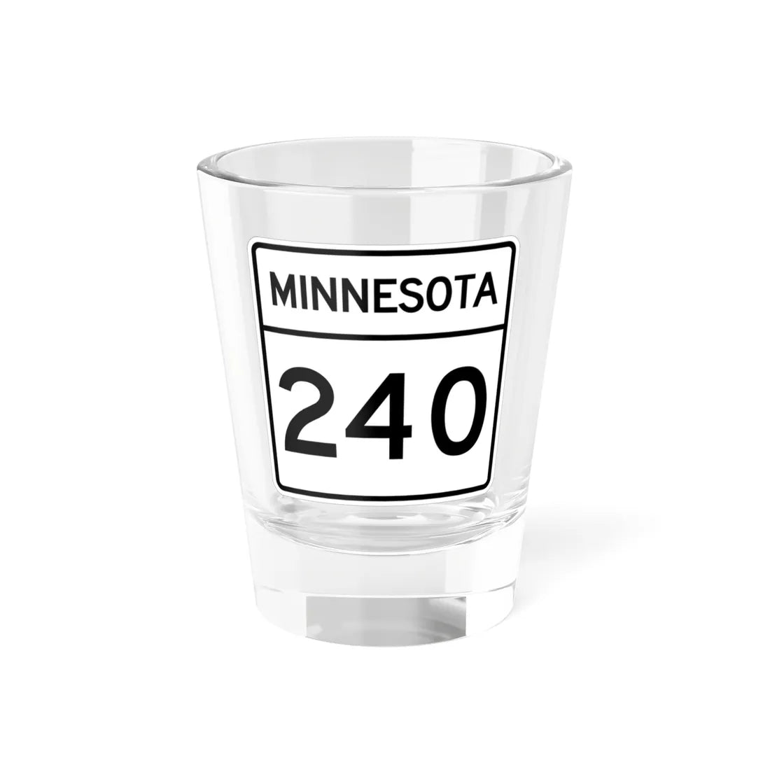 MN-240 1948 (Minnesota) (Road Sign) Shot Glass 1.5oz 1.5oz - Go Mug Yourself
