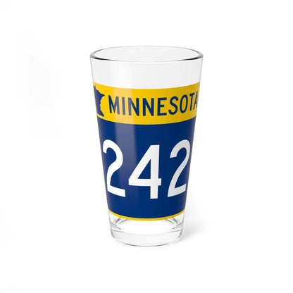 MN-242 (Minnesota) (Road Sign) Pint Glss 16oz 16oz - Go Mug Yourself