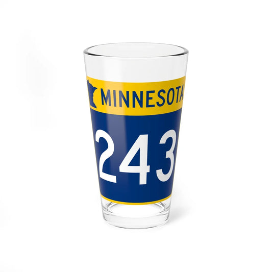 MN-243 (Minnesota) (Road Sign) Pint Glass 16oz 16oz - Go Mug Yourself