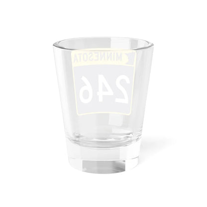 MN-246 (Minnesota) (Road Sign) Shot Glass 1.5oz - Go Mug Yourself
