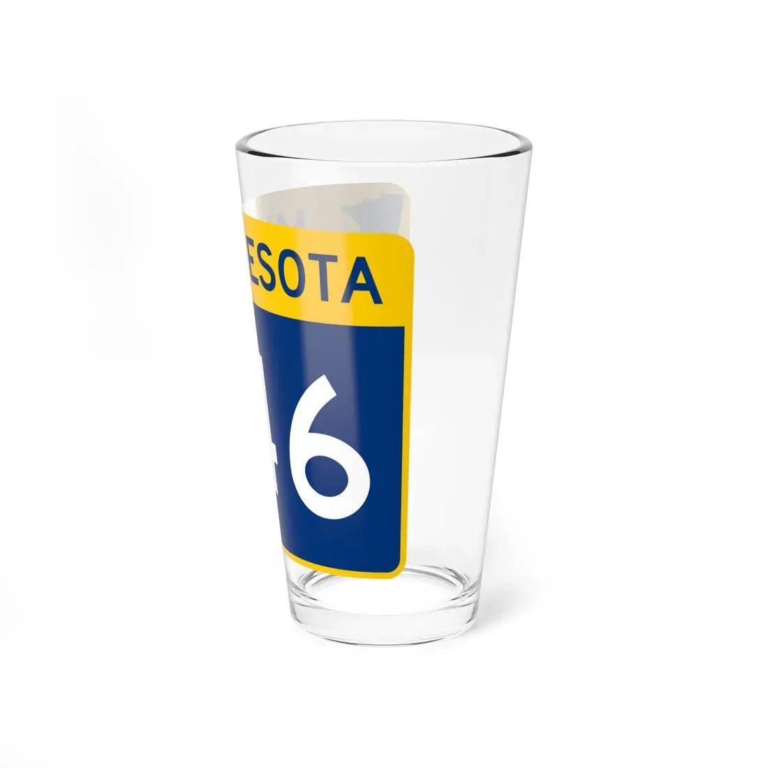MN-246 wide (Minnesota) (Road Sign) Pint Glass 16oz - Go Mug Yourself