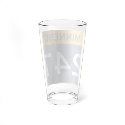 MN-247 wide (Minnesota) (Road Sign) Pint Glass 16oz - Go Mug Yourself