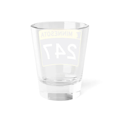 MN-247 wide (Minnesota) (Road Sign) Shot Glass 1.5oz - Go Mug Yourself