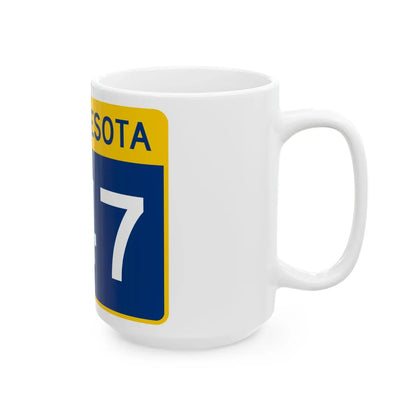 MN-247 wide (Minnesota) (Road Sign) White Coffee Mug - Go Mug Yourself