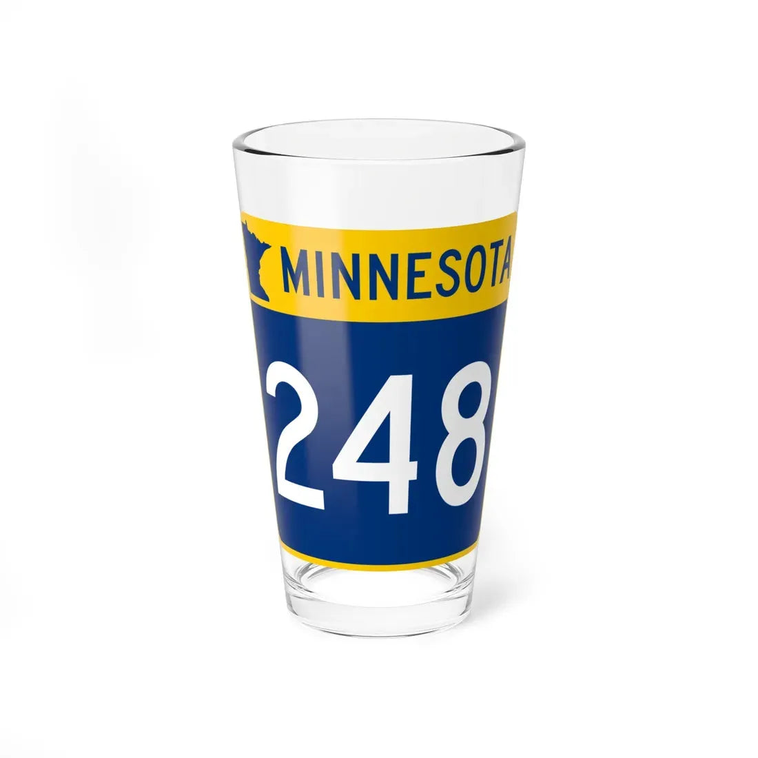 MN-248 (Minnesota) (Road Sign) Pint Glass 16oz 16oz - Go Mug Yourself
