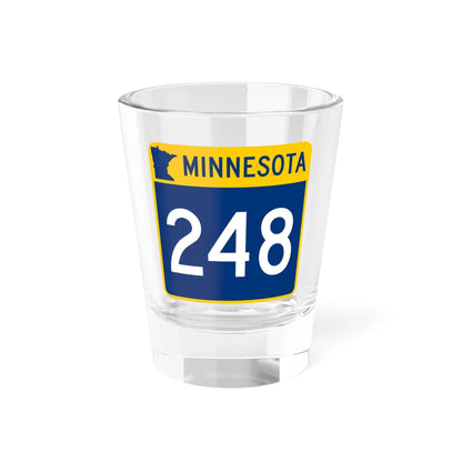 MN-248 (Minnesota) (Road Sign) Shot Glass 1.5oz 1.5oz - Go Mug Yourself