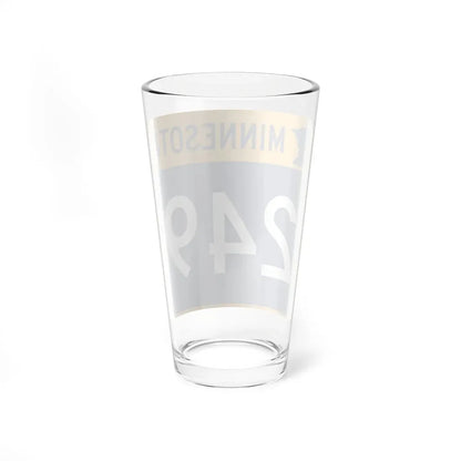 MN-249 (Minnesota) (Road Sign) Pint Glass 16oz - Go Mug Yourself