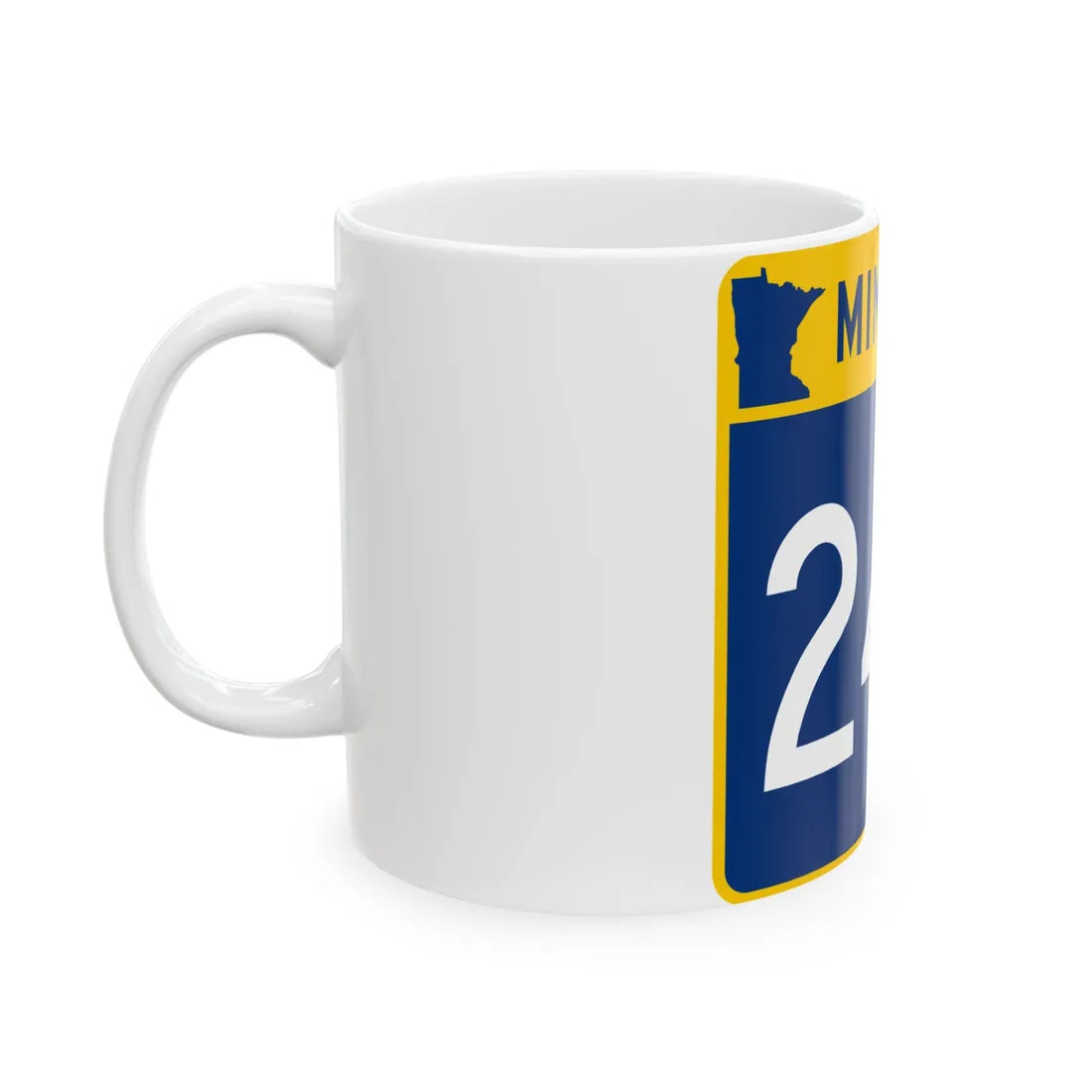 MN-249 (Minnesota) (Road Sign) White Coffee Mug - Go Mug Yourself
