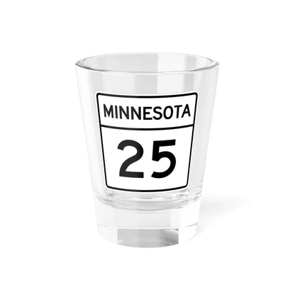 MN-25 1948 (Minnesota) (Road Sign) Shot Glass 1.5oz 1.5oz - Go Mug Yourself