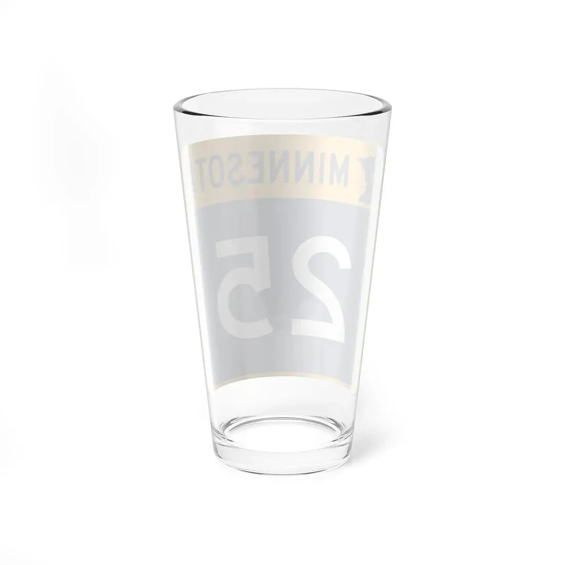 MN-25 (Minnesota) (Road Sign) Pint Glass 16oz - Go Mug Yourself