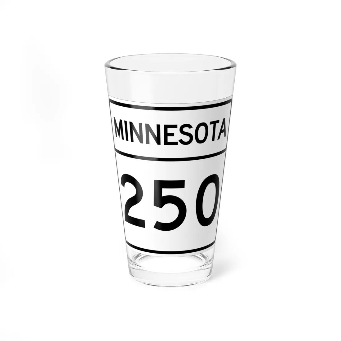 MN-250 1948 (Minnesota) (Road Sign) Pint Glss 16oz 16oz - Go Mug Yourself