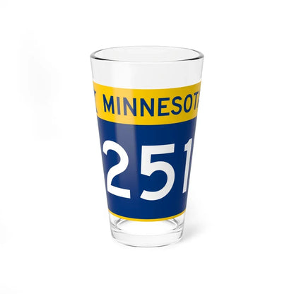 MN-251 wide (Minnesota) (Road Sign) Pint Glass 16oz 16oz - Go Mug Yourself