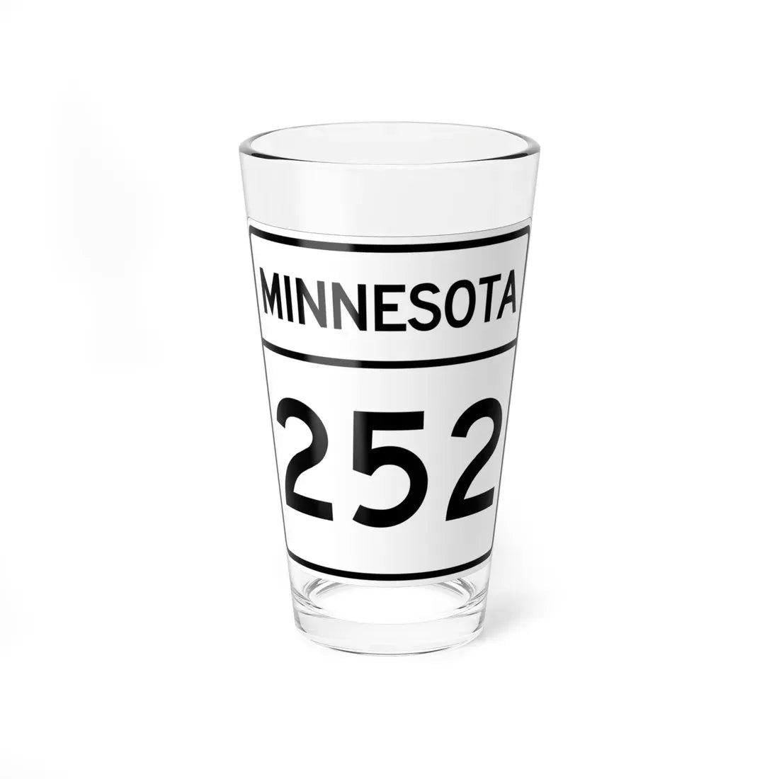MN-252 1948 (Minnesota) (Road Sign) Pint Glass 16oz 16oz - Go Mug Yourself
