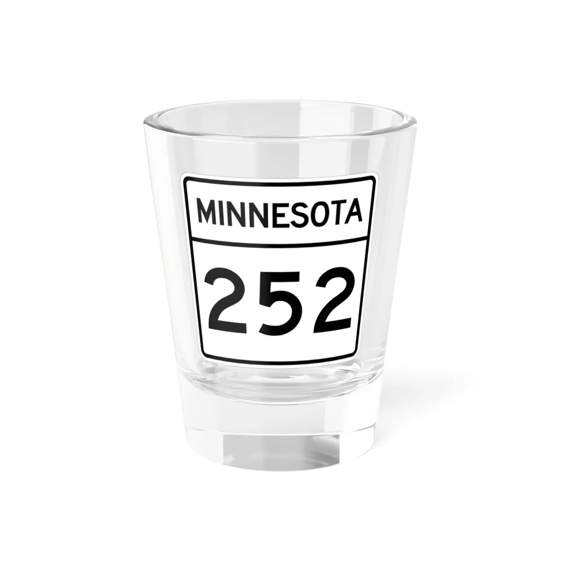 MN-252 1948 (Minnesota) (Road Sign) Shot Glass 1.5oz 1.5oz - Go Mug Yourself