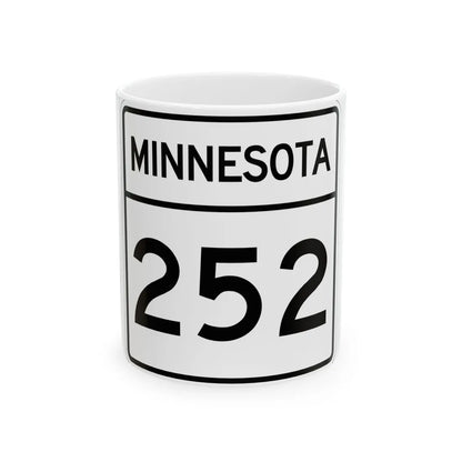 MN-252 1948 (Minnesota) (Road Sign) White Coffee Mug 11oz - Go Mug Yourself