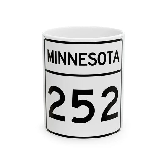 MN-252 1948 (Minnesota) (Road Sign) White Coffee Mug 11oz - Go Mug Yourself