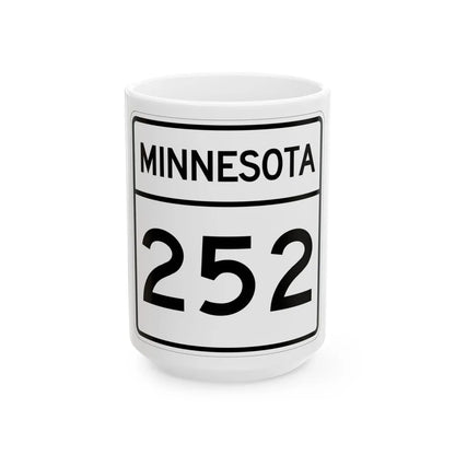 MN-252 1948 (Minnesota) (Road Sign) White Coffee Mug 15oz - Go Mug Yourself